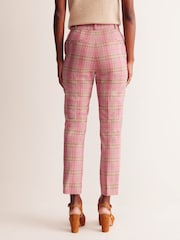 Boden Pink/Lilac Kew Checked Trousers - Image 2 of 5