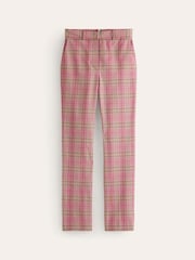 Boden Pink/Lilac Kew Checked Trousers - Image 4 of 5