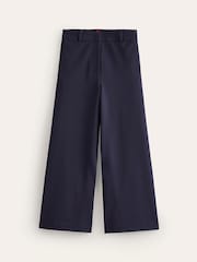 Boden Blue/Ecru Petite Ponte Wide Leg Culottes - Image 5 of 5