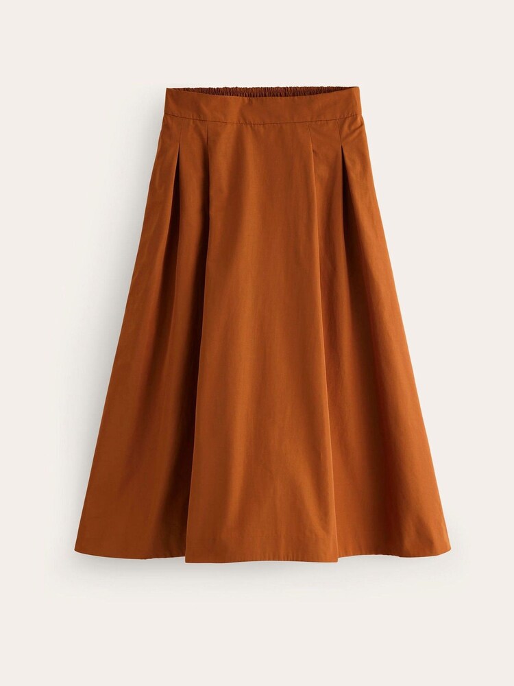 Boden Brown/Gold Petite Isabella Taffeta Midi Skirt - Image 5 of 5 Boden Brown/Gold Petite Isabella Taffeta Midi Skirt - Image 5 of 5