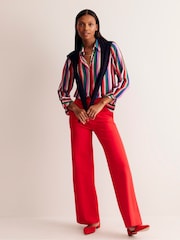 Boden Brown/Pink Sienna Silk Shirt - Image 2 of 5