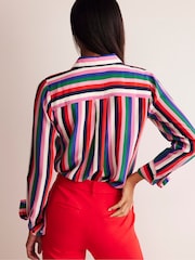 Boden Brown/Pink Sienna Silk Shirt - Image 3 of 5