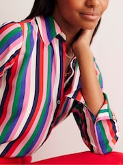 Boden Brown/Pink Sienna Silk Shirt - Image 4 of 5