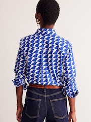 Boden Blue Petite Sienna 100% Cotton Shirt - Image 3 of 5