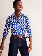 Boden Blue Petite Sienna 100% Cotton Shirt - Image 4 of 5