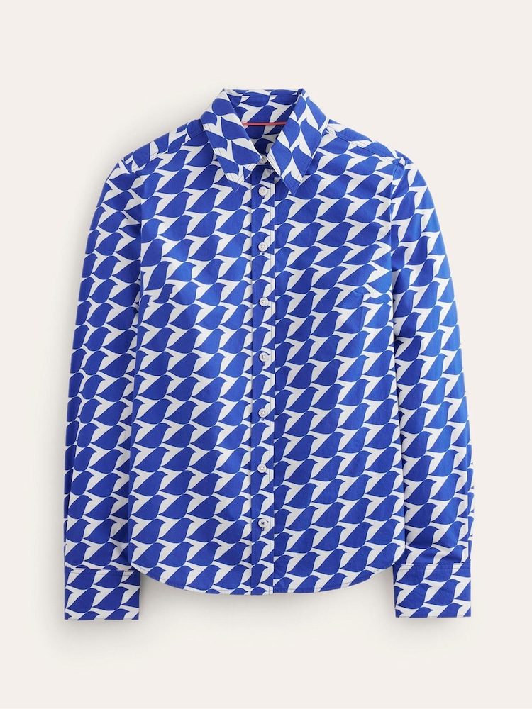 Boden Blue Petite Sienna 100% Cotton Shirt - Image 5 of 5 Boden Blue Petite Sienna 100% Cotton Shirt - Image 5 of 5