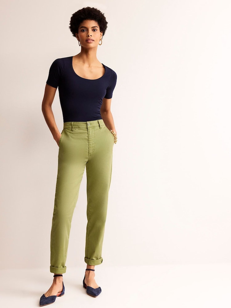 Boden Blue Double Layer Scoop T-Shirt - Image 4 of 5