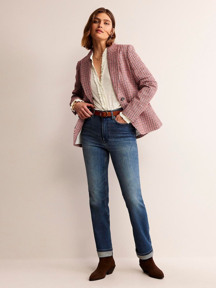 Boden Cream Caroline Jersey Shirt - Image 4 of 5