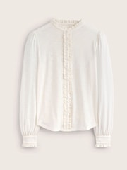 Boden Cream Caroline Jersey Shirt - Image 5 of 5