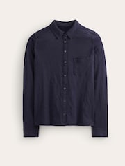 Boden Blue Amelia Jersey 100% Cotton Shirt - Image 5 of 5