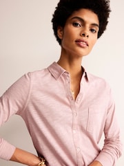 Boden Pink Amelia Jersey 100% Cotton Shirt - Image 1 of 5