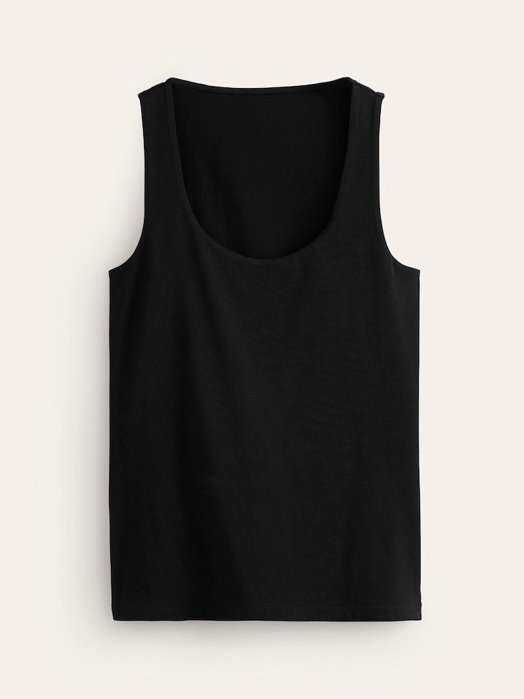 Boden Black Double Layer Scoop Neck Vest - Image 5 of 5