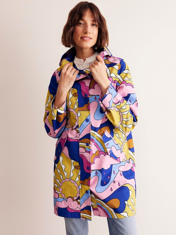 Boden Light Pink Wells Waterproof Coat - Image 1 of 5