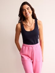 Boden Blue Double Layer Scoop Neck Vest - Image 1 of 5