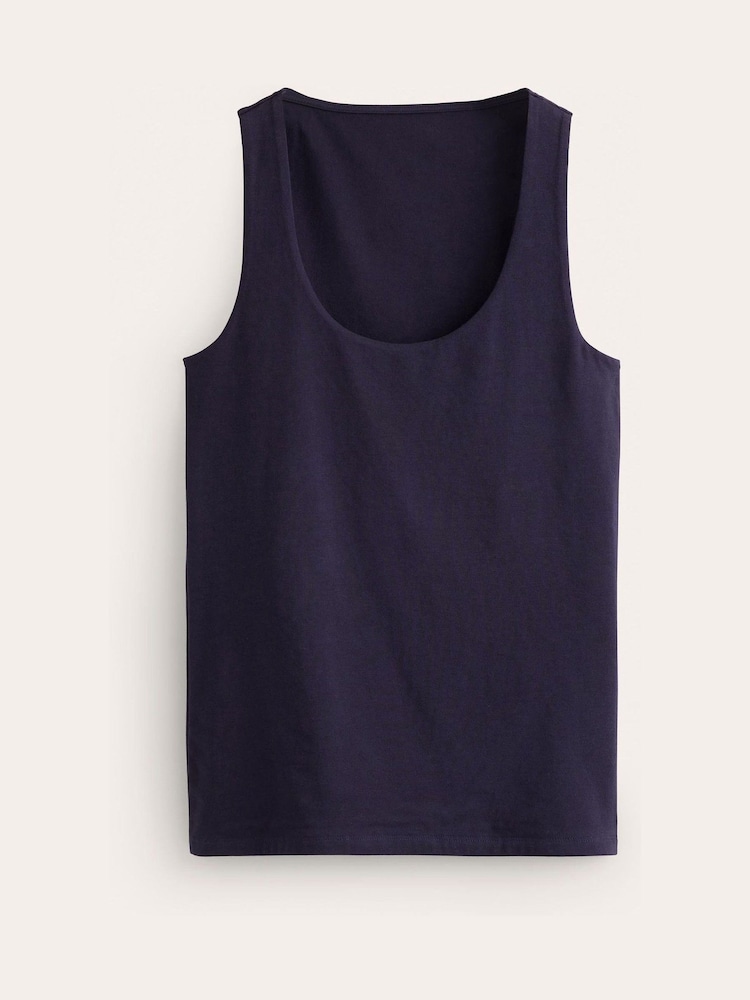 Boden Blue Double Layer Scoop Neck Vest - Image 5 of 5