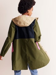 Boden Green/Grey Wells Waterproof Coat - Image 3 of 6