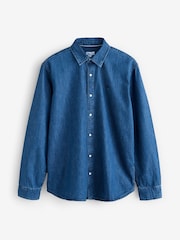 Blue Denim Denim Long Sleeves 100% Cotton Shirt - Image 1 of 3