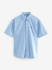 Light Blue Denim Denim Short Selvees 100% Cotton Shirt - Image 1 of 1
