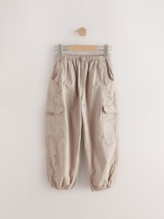Stone Embroidered Parachute 100% Cotton Trousers - Image 1 of 5