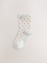 Multi 5 Pack Cotton Rich Ruffle Ankle socks - Image 5 of 9