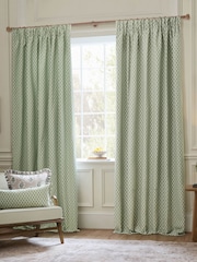 Sanderson Sage Hutton Woven Jacquard Pencil Pleat Curtain - Image 1 of 5