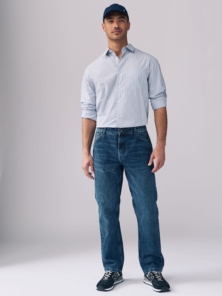 Denim Vintage Authentic Straight 100% Cotton Jeans - Image 2 of 2