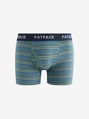 Grey & Green Stripe - FatFace Classic Boxers 2 Pack - Imagen 2 de 3