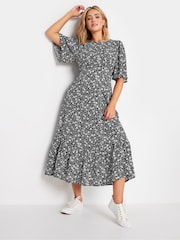 M&Co Black Petite Floral Boho Dress - Image 2 of 5