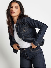 PixieGirl Petite Indigo Blue 100% Cotton Denim Jacket - Image 1 of 5