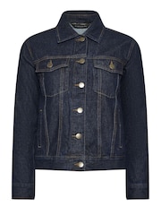 PixieGirl Petite Indigo Blue 100% Cotton Denim Jacket - Image 5 of 5
