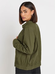 PixieGirl Petite Green Bomber Utility 100% Cotton Jacket - Image 5 of 5
