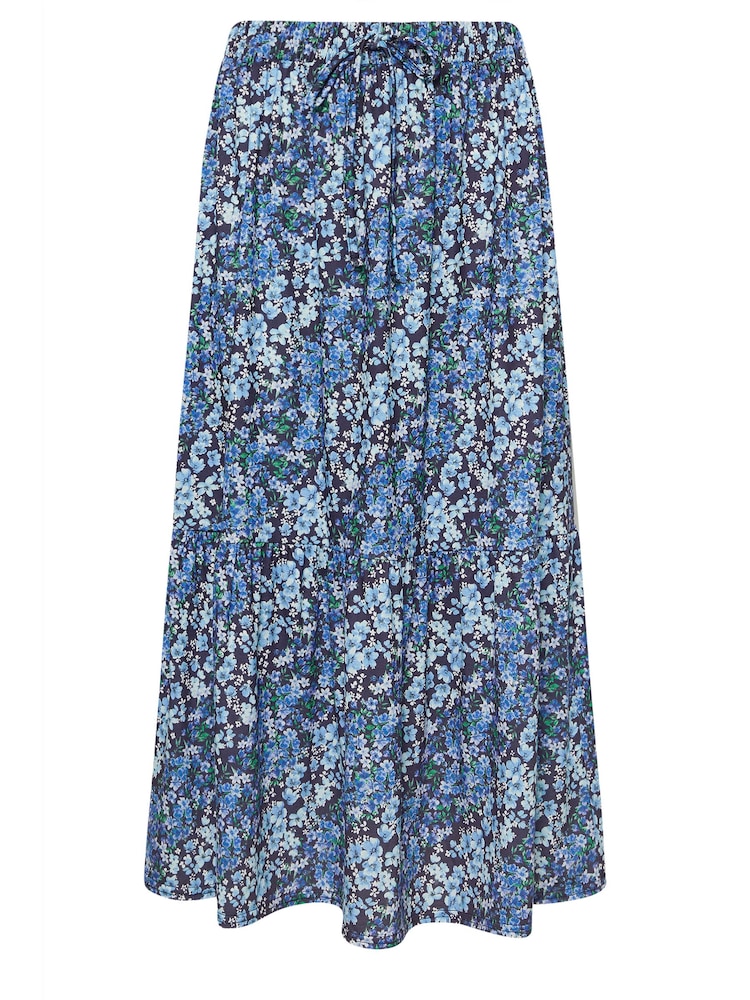 M&Co Petite Floral Tiered Skirt - Bild 5 von 5 M&Co Petite Floral Tiered Skirt - Bild 5 von 5