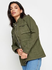 PixieGirl Petite Green 100% Cotton Utility Jacket - Image 2 of 5