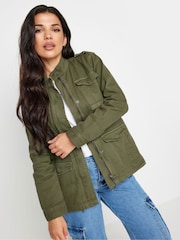 PixieGirl Petite Green 100% Cotton Utility Jacket - Image 4 of 5