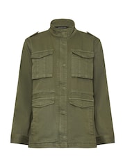 PixieGirl Petite Green 100% Cotton Utility Jacket - Image 5 of 5