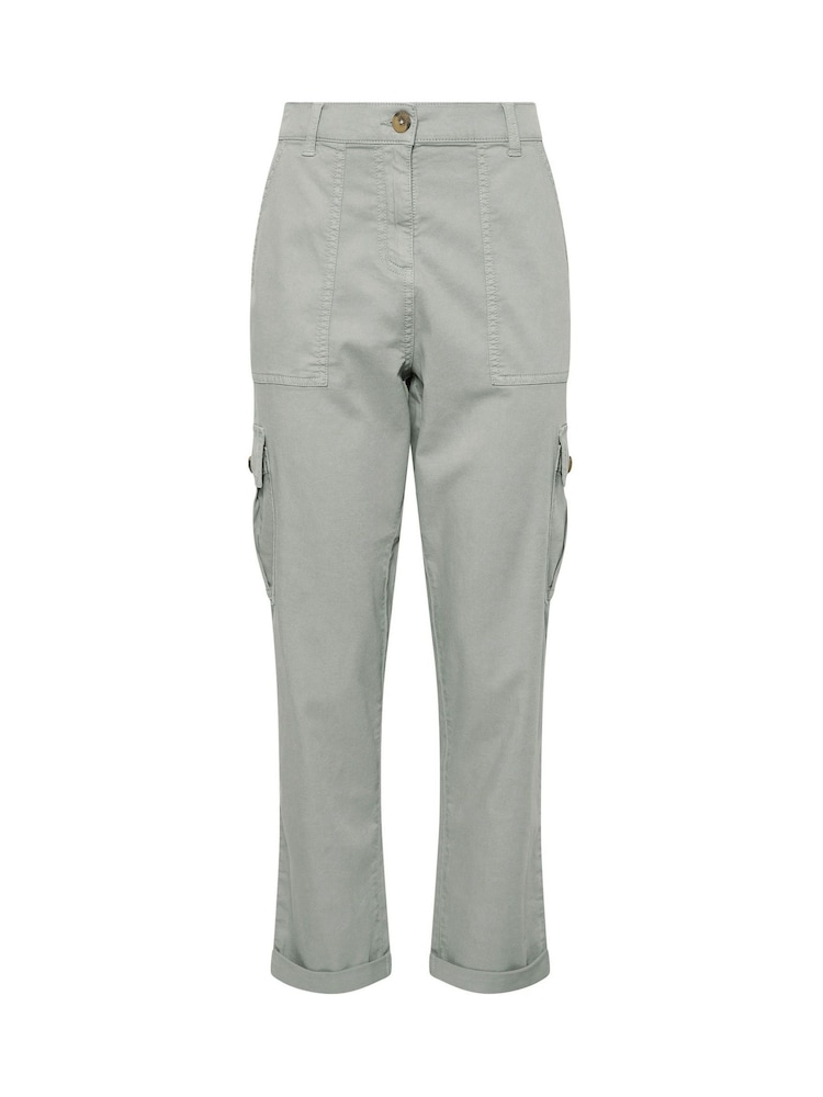 M&Co Grey Petite Cargo Trousers - Image 5 of 5