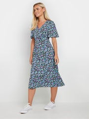 M&Co Black Petite Fit And Flare Dress - Image 3 of 5