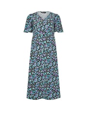M&Co Black Petite Fit And Flare Dress - Image 5 of 5
