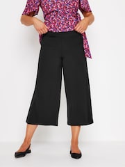 M&Co Black Petite Ocean Crepe Soft Culottes - Image 1 of 5