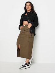 PixieGirl Petite Black 100% Cotton Utility Jacket - Image 3 of 5