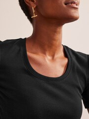 Boden Black Essential Jersey T-Shirt - Image 3 of 5