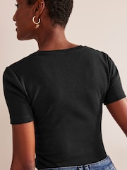 Boden Black Essential Jersey T-Shirt - Image 4 of 5