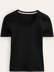 Boden Black Essential Jersey T-Shirt - Image 5 of 5