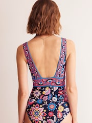 Boden Orange Porto V-Neck Swimsuit - Image 2 of 7