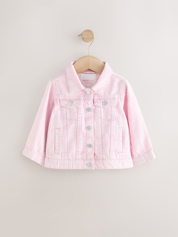 Pink Denim 100% Cotton Jacket - Image 1 of 5
