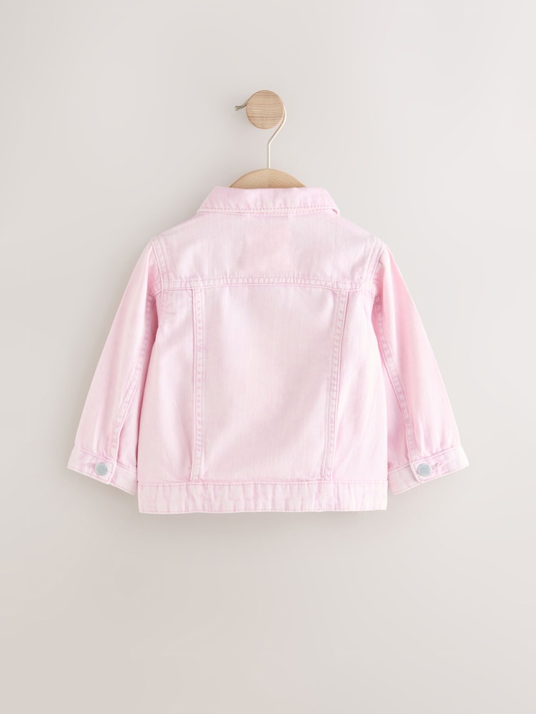 Pink Denim 100% Cotton Jacket - Image 2 of 5