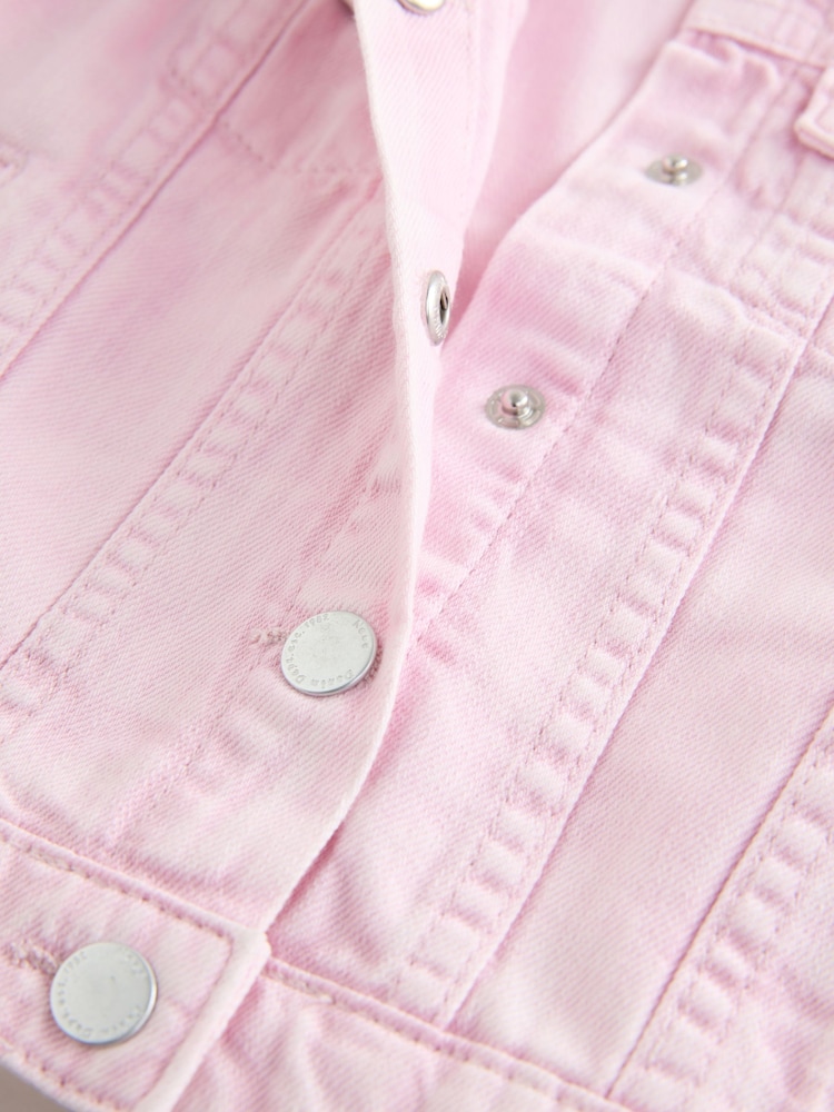 Pink Denim 100% Cotton Jacket - Image 5 of 5