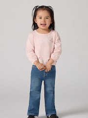 Levi's® Pink Baby Floral Logo Long Sleeve Top - Image 1 of 8