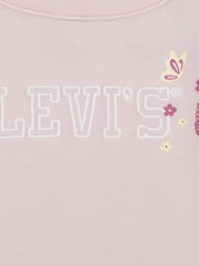 Levi's® Pink Baby Floral Logo Long Sleeve Top - Image 8 of 8