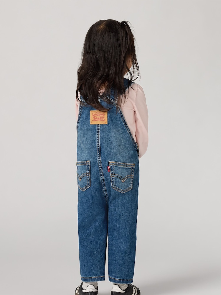 Levi's® Blue Baby Logo Denim Dungarees - Image 2 of 8